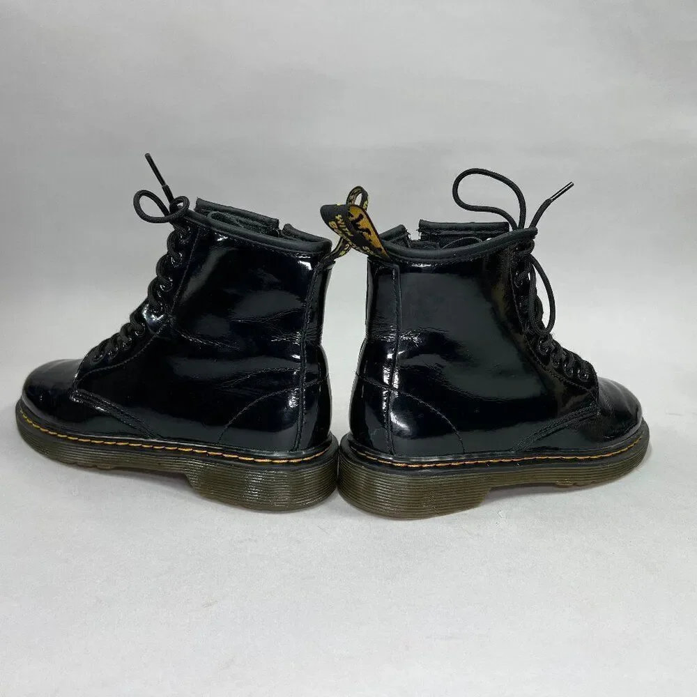 Dr. Martens‎ Youth 1460 Black Patent Leather Lace Up Boots